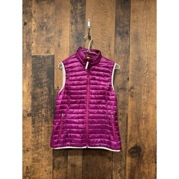 Eddie Bauer Women’s Puffer Vest Purple Size Small EUC - Picture 2 of 7